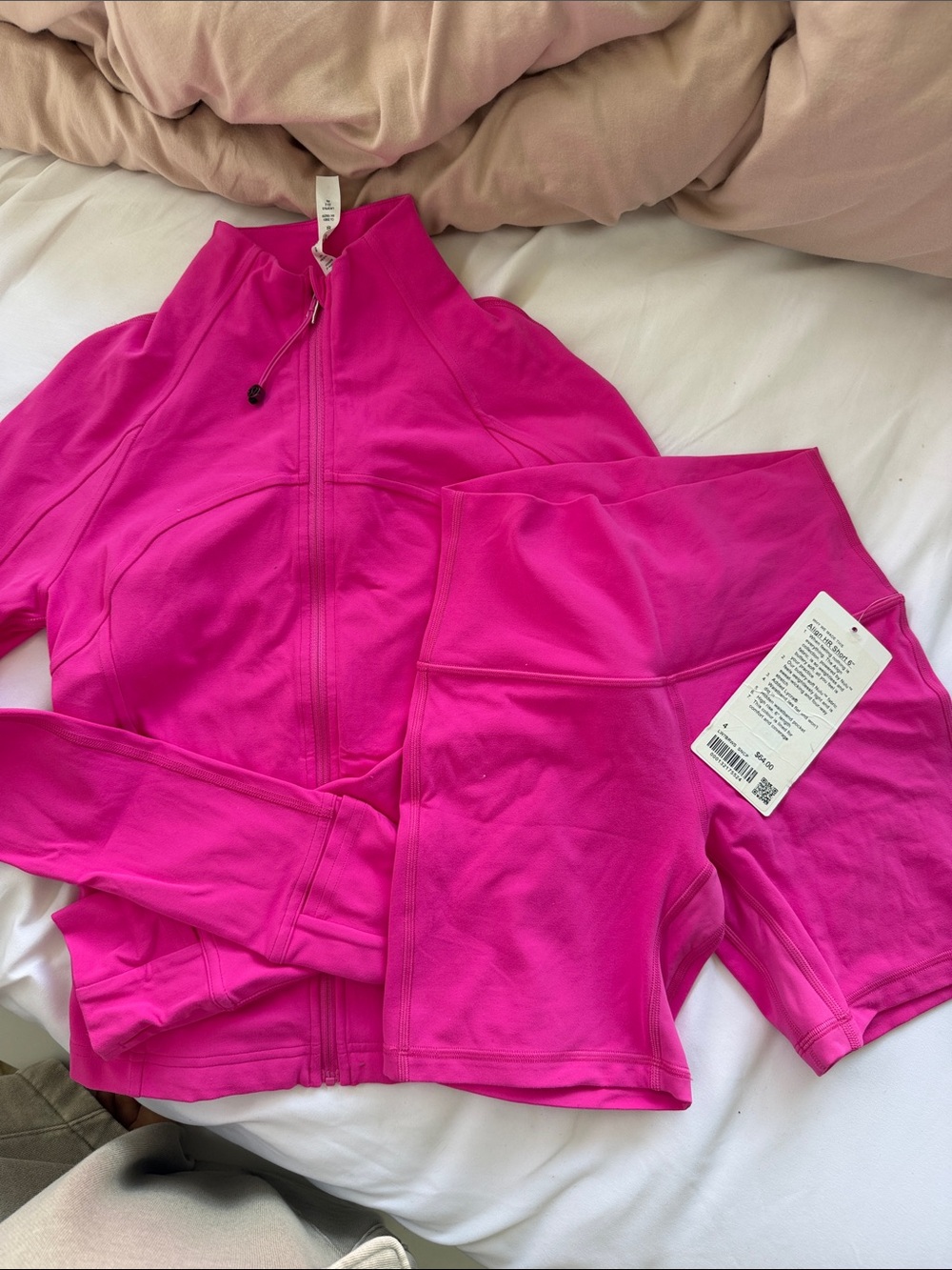 lululemon athletica Girls' Bright Pink Zip-Up Jacket